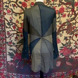 Free People Pieced Buttondown Size M